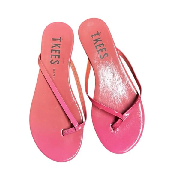 Tkees Blends Ombré Pink Thong Slip On Sandals Size 6 ASO Jessica Alba - Picture 1 of 5